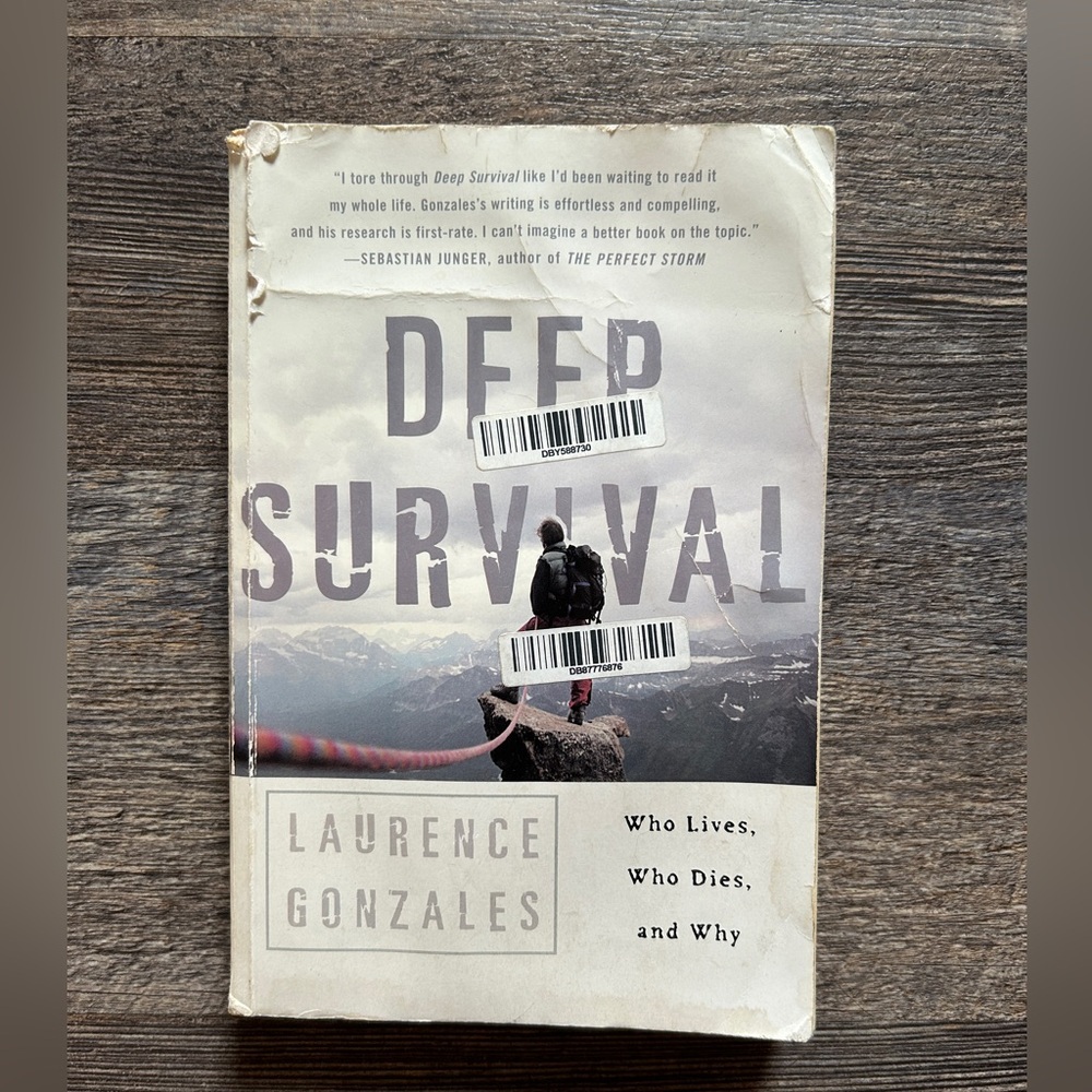 Deep Survival by Laurence Gonzales book